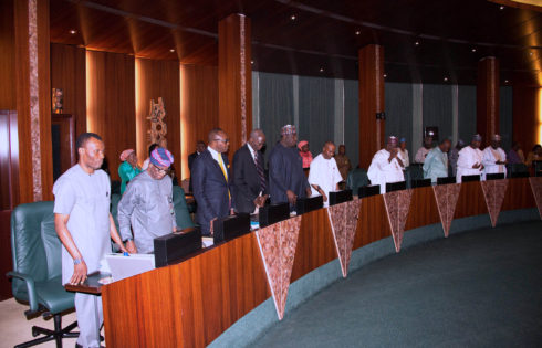 Cross Section of Ministers during the Federal Executive council Meeting held at the Council Chamber of the State House in Abuja. PHOTO; SUNDAY AGHAEZE. MAR22 2017