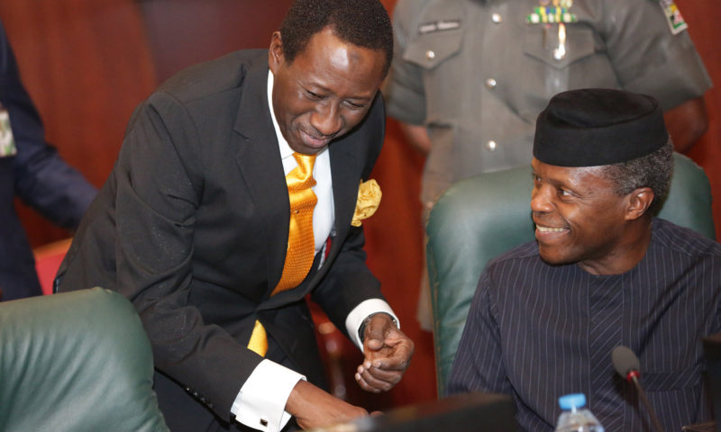 VP YEMI OSINBAJO PRESIDES OVER FEC MEETING. APRIL 26 2017