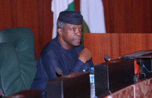 Acting President Yemi Osinbajo during the FEC Meeting held at the Council Chamber n Abuja. PHOTO; SUNDAY AGHAEZE. MAY 24 2017