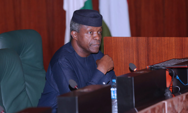 ACTING PRESIDENT OSINBAJO PRESIDES OVER FEC MEETING. MAY 24 2017