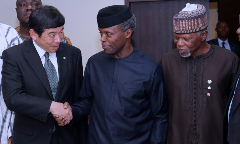 ACTING PRESIDENT OSINBAJO RECEIVES AFRICAN UNION CUSTOMS DELEGATION. MAY 25 2017