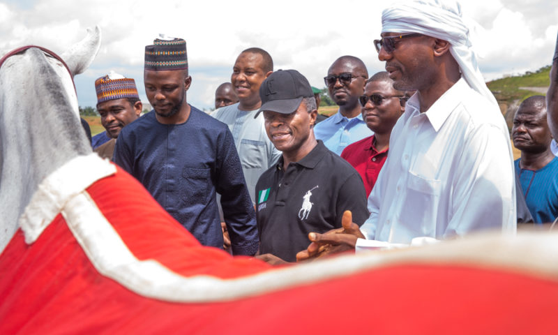 Acting President Yemi Osinbajo, SAN, vists 12-12 Polo and Turf Club in Abuja. 22nd July 2017. PHOTOS: NOVO ISIORO