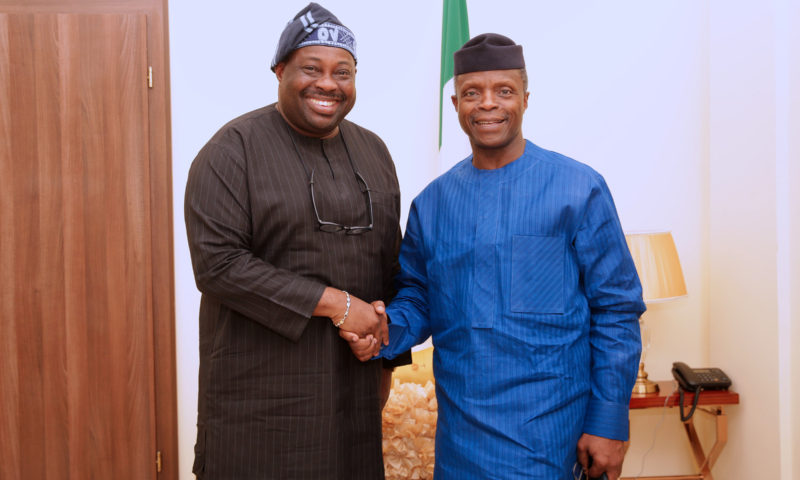 AG PRESIDENT OSINBAJO RECEIVES OVATION PUBLISHER