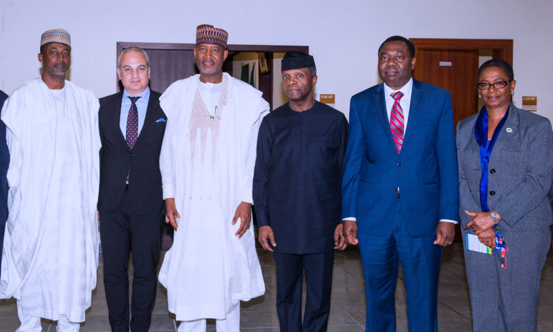 AG PRESIDENT OSINBAJO RECEIVES ICAO TEAM. JULY 17 2017