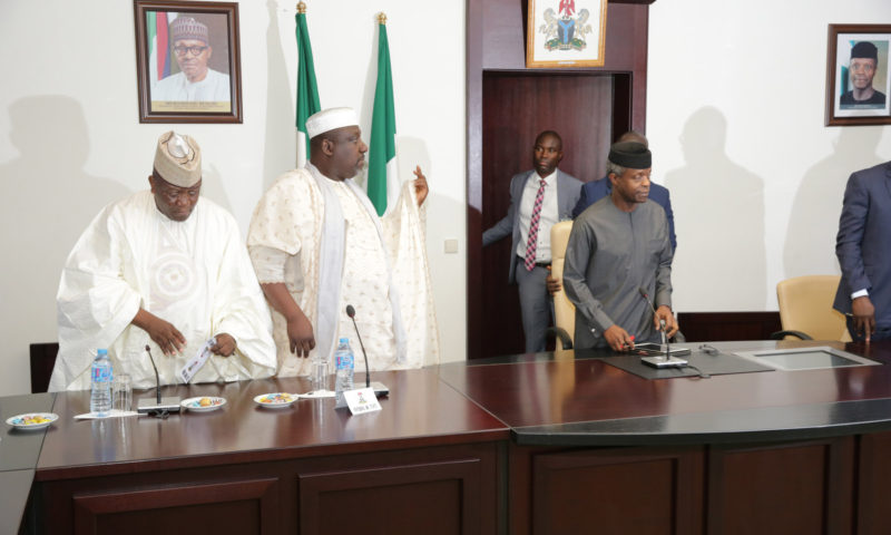 AG PRESIDENT YEMI OSINBAJO SAN MEETING WITH APC GOVERNORS