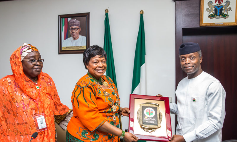 Acting President meeting with Nigeria Association of Chambers of Commerce, State House, Abuja.