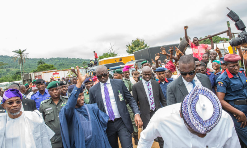 Acting President Osinbajo visits Osun for Funeral Greeting for Alhaja Saratu Asabi Aregbesola