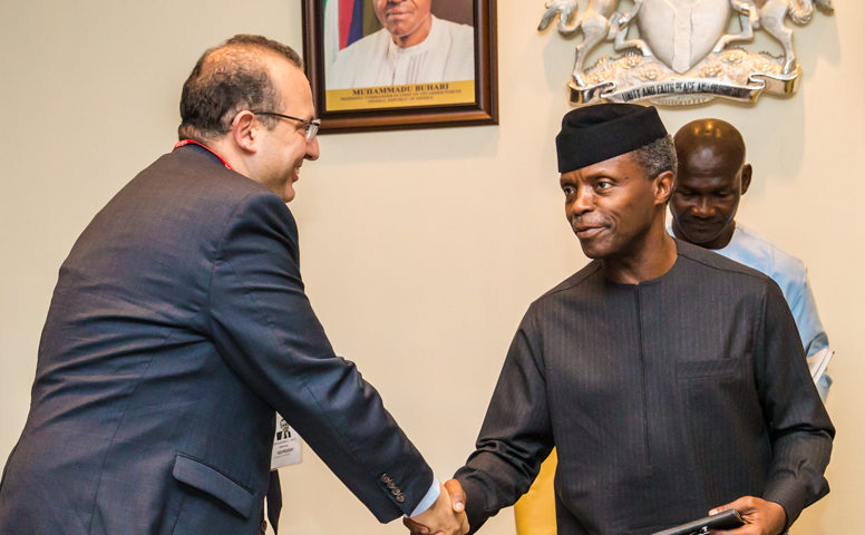 Acting President Osinbajo meets Amine Mati, IMF Representative