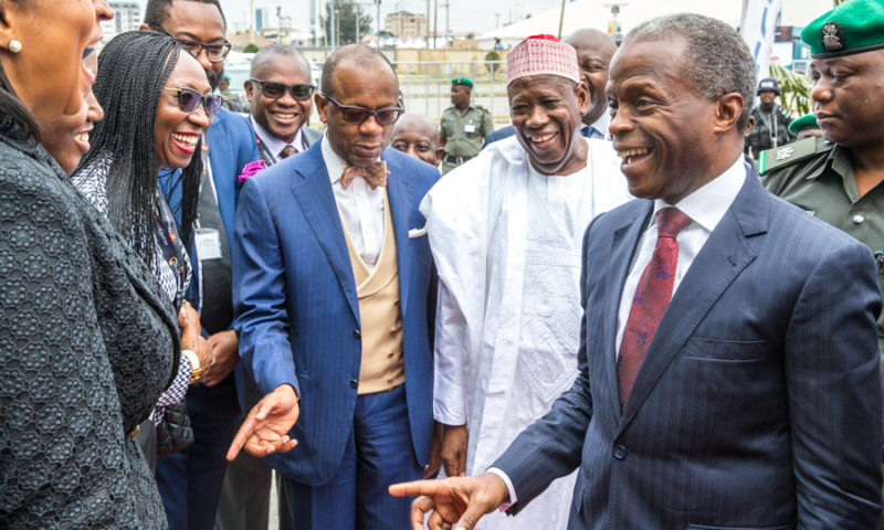 Vice President at the Nigeria Bar Association 2017 Annual General ConferenceVice President Yemi Osinbajo, SAN at the Nigeria Bar Association 2017 Annual General Conference IN Lagos. 21st Aug 2017. Photos: NOVO ISIORO  1-3 Vice President Yemi Osinbajo, SAN received by Mahmoud Abubakar, President of NBA on his arrival during the Conference in Lagos. 21st Aug 2017. Photos: NOVO ISIORO  4 & 5 Vice President Yemi Osinbajo in an interactive session with Zain Asher, CNN International news anchor during the Conference in Lagos. 21st Aug 2017. Photos: NOVO ISIORO