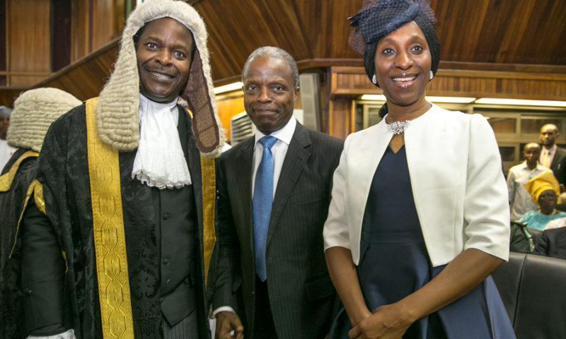 vice President Yemi Osinbajo SAN attends conferment ,18th September 2017.