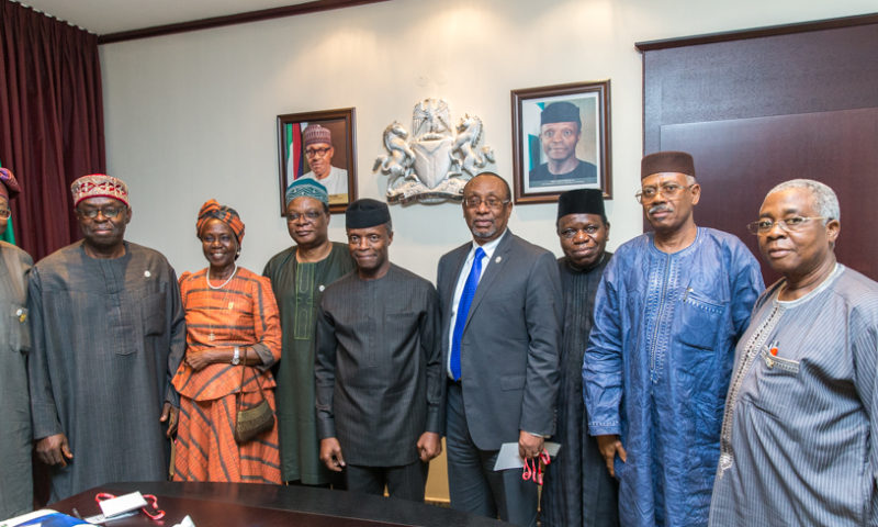 VP meets with Association of Retired Career Ambassadors of Nigeria