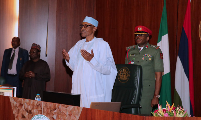 PRESIDENT BUHARI PRESIDES OVER FEC MEETING. SEPT 13 2017