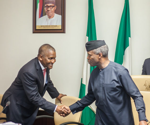 Vice President meeting with National Industrial Council. State House, Abuja. 30th October 2017