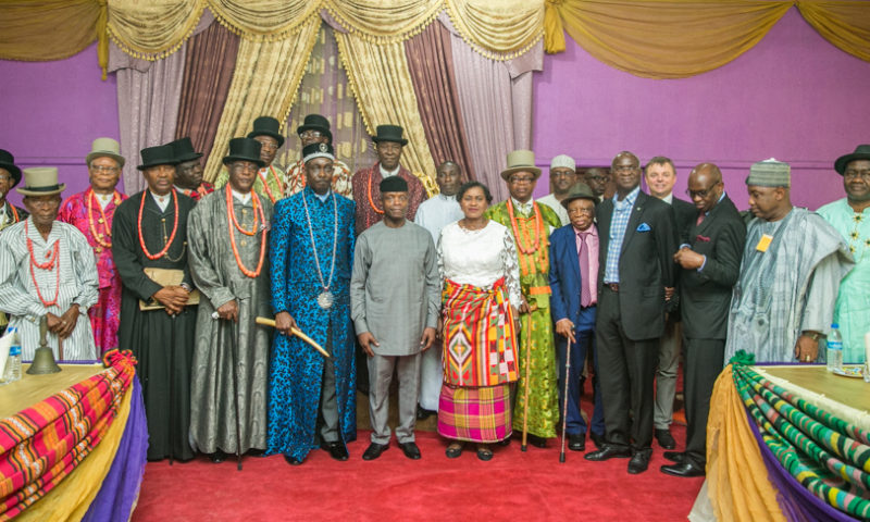 Vice President Yemi Osinbajo visited Bonny, River State. 12th Oct. 2017.