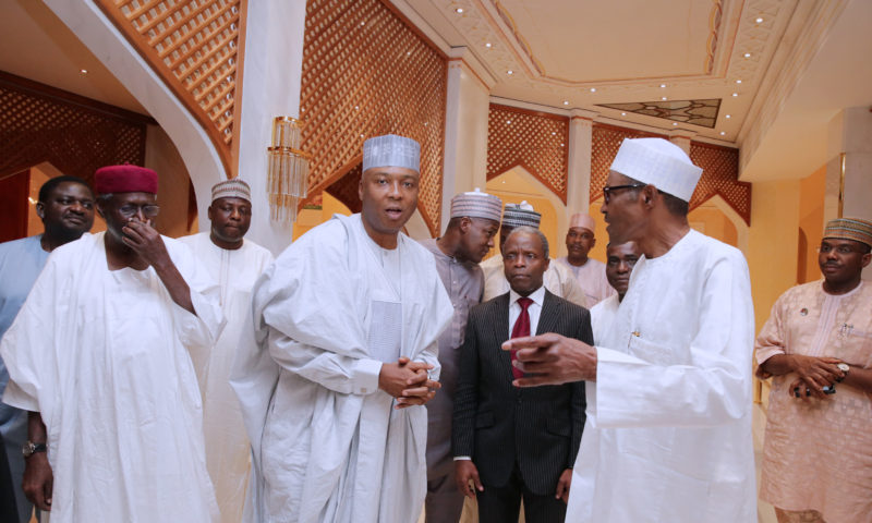 PRESIDENT BUHARI HOST NASS LEADERS TO DINNER AT THE STATE HOUSE. OCT 26 2017