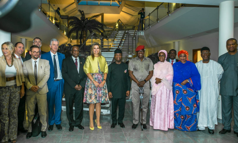 Vice President Yemi Osinbajo, SAN, receives HM Queen Maxima of the Netherlands on a courtesy visit at the State House in Abuja. 1st November 2017. PHOTOS: NOVO ISIORO.