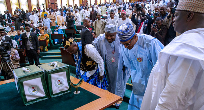 Buhari bans recruitment by MDAs, presents N8.612tn budget