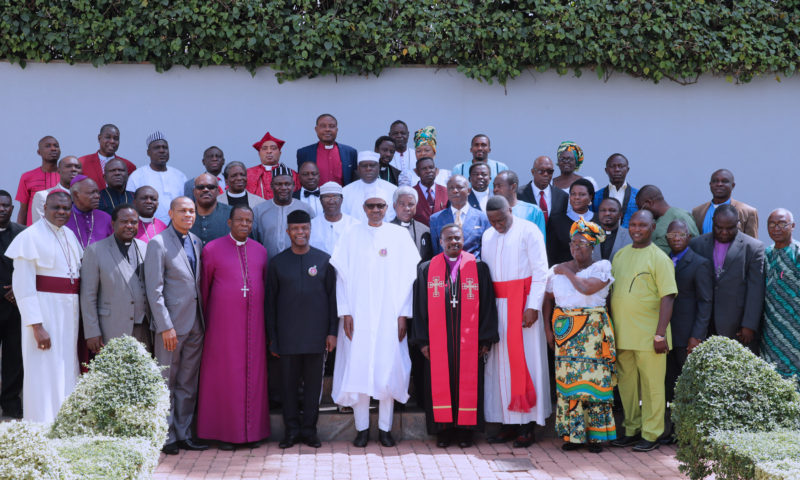 President Buhari in Audience with Members of CAN at the State House. NOV 10 2017