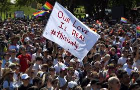 Celebrations as Australians back same-sex marriage