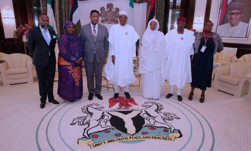 PRESIDENT BUHARI RECEIVES IN AUDIENCE ECOWAS PRESIDENT, DeSouza. dec 16 2017