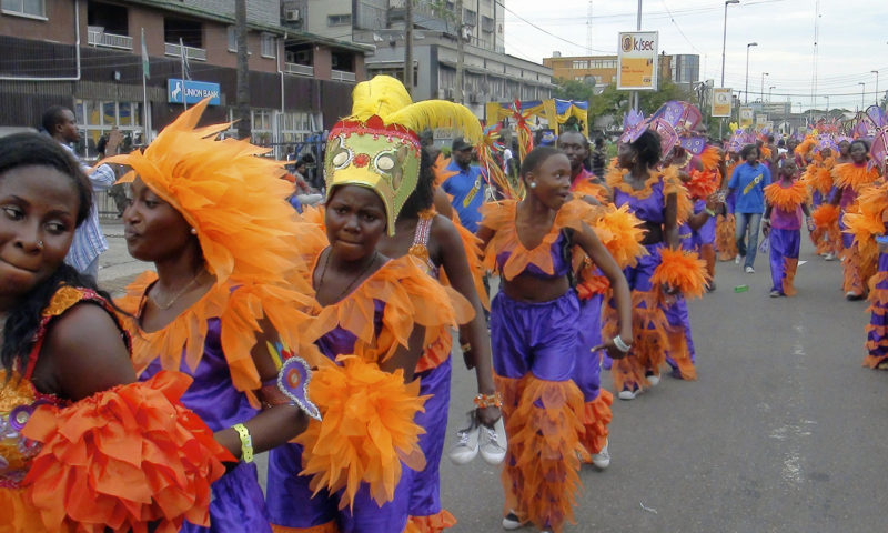 Lagos carnival of colours and vibes