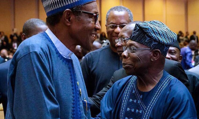 Buhari, Obasanjo meet in Addis Ababa