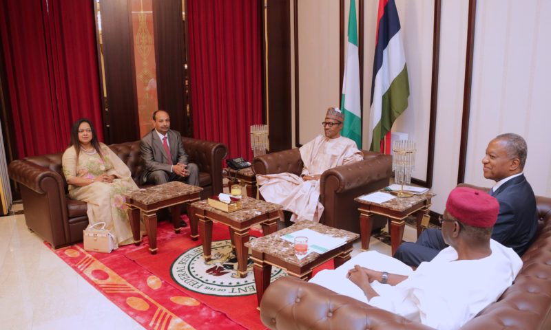 PRESIDENT BUHARI RECEIVES LETTERS OF CREDENCE FROM HC BANGLADESH, AMB GREECE AND PORTUGAL JAN 18 2018