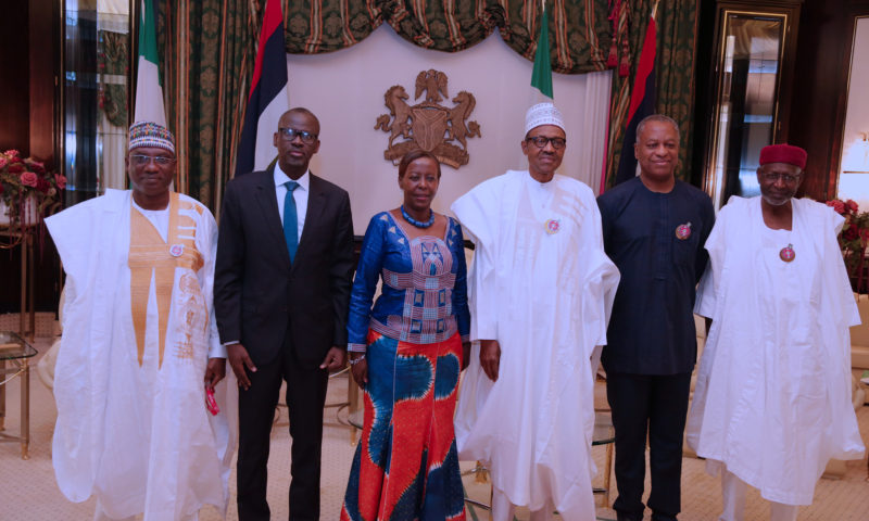 PRESIDENT BUHARI RECEIVES RWANDA ENVOY.