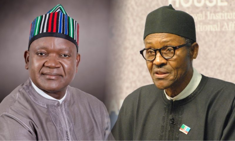 Benue killings: Buhari, Ortom meet inside Aso Rock