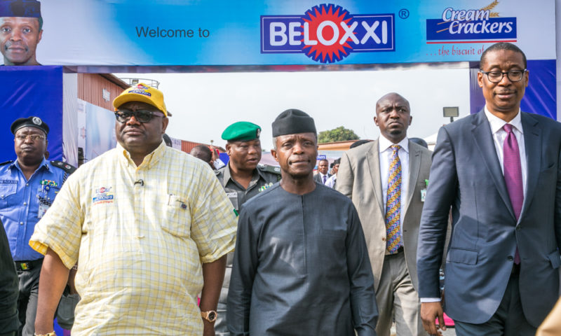 VP Osinbajo commissions the new Nestle Milo Ready to Drink factory and Beloxxi Second Phase Expansion project at Agbara, Ogun State. 8th Feb. 2018.