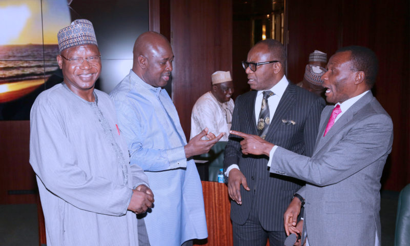 PRESIDENT BUHARI PRESIDES OVER FEC MEETING. FEB 21 2018