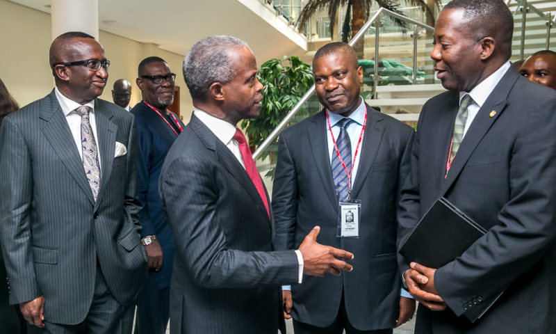 Vice President Osinbajo receives in audience NDDC & ICT Partners. 19th March 2018