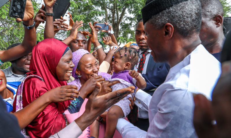 VP Osinbajo on a condolence visit to Bauchi today on the passing of late Senator Ali Wakili. 25th March 2018