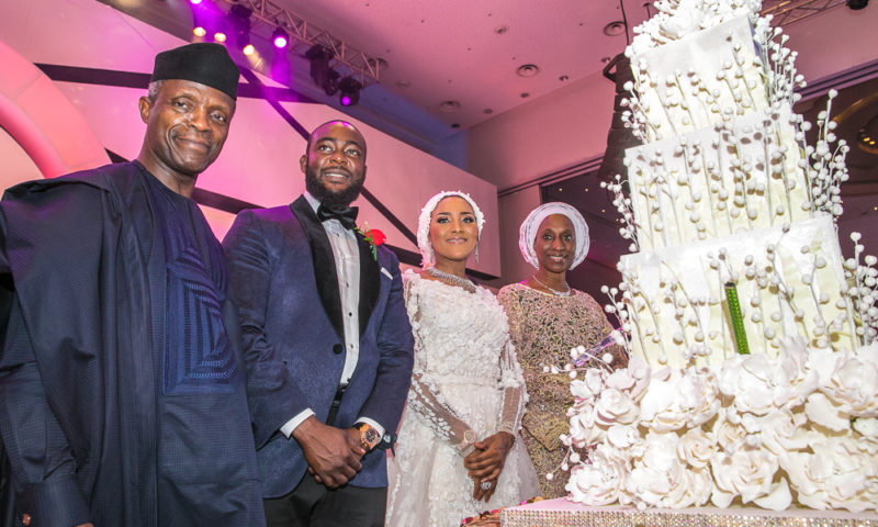 VP Osinbajo and Wife Attends the Wedding Reception of Fatima Dangote & Jamil Abubakar in Lagos, 23rd March 2018