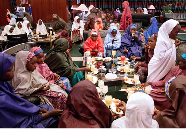 Dapchi schoolgirls reunite with parents under heavy security