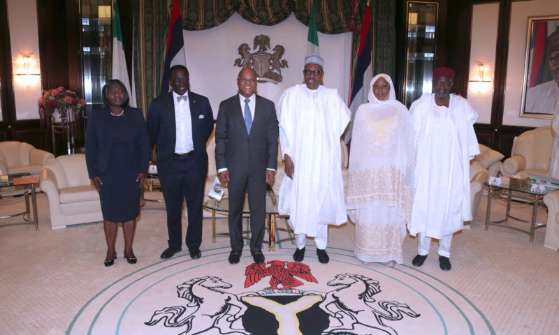 PRESIDENT BUHARI RECEIVES ECOWAS PRESIDENT . MAR 2 2018