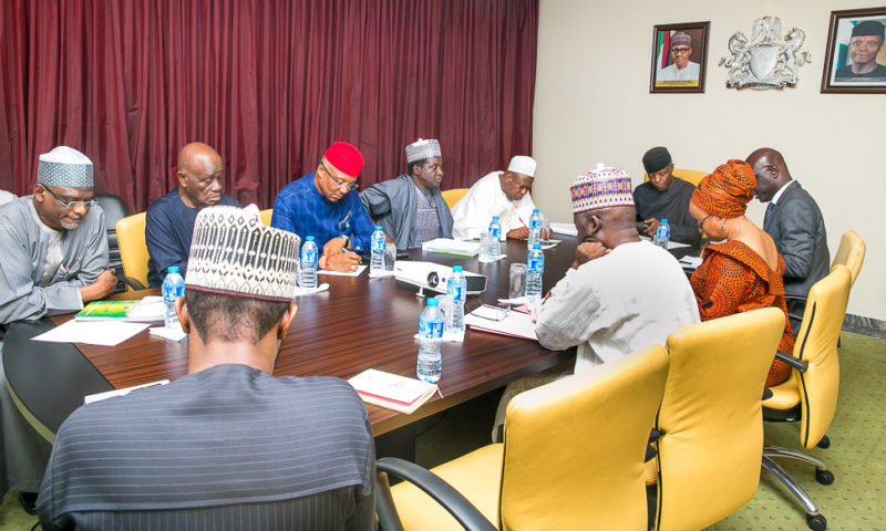 VP Osinbajo, SAN, presided over a Safe Schools projects Committee of the National Economic Council, NEC, 26th March, 2018