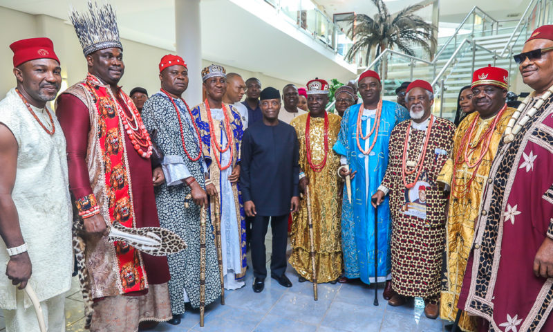 VP receives a delegation of Orumba communities of Anambra State