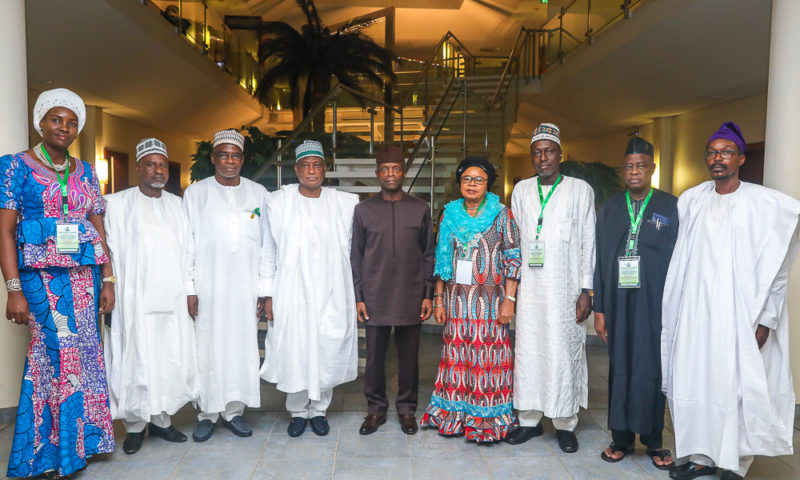 VP Osinbajo meets with delegations from National Boundaries Commission. 21st May 2018.