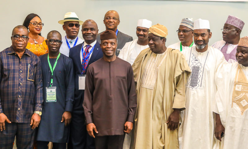 VP Osinbajo Declares open a One-Day Retreat for Stakeholders if National