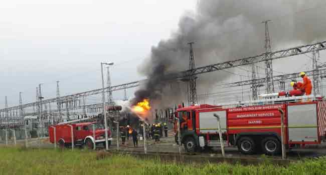 PHCN Injection Station experiences fire outbreak