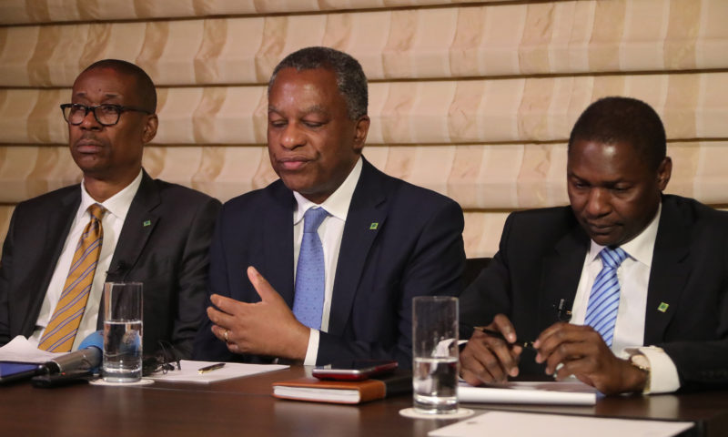 THREE NIGERIAN MINISTERS BRIEF PRESS AFTER END OF PRESIDENT BUHARI VISIT TO WHITE HOUSE. APRIL 30 2018