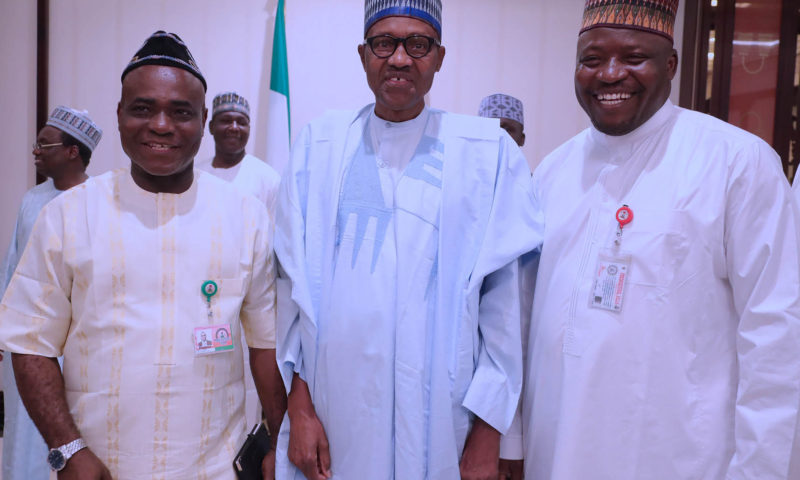 PRESIDENT BUHARI BREAKS RAMADAN FAST WITH LEADERSHIP OF NATIONAL ASSEMBLY. MAY 24 201