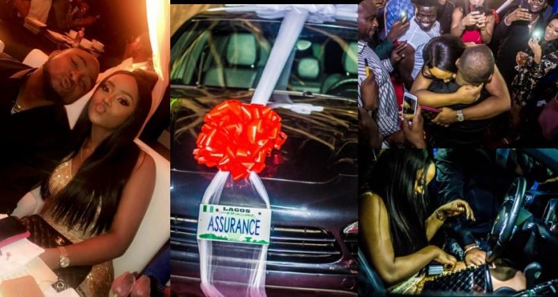 Don Jazzy, AY, others react to Davido’s Porsche gift to girlfriend