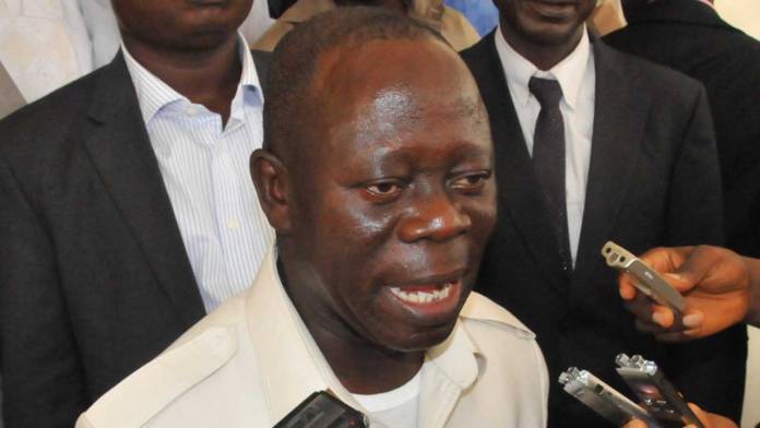 Oshiomhole on defections: we are “not perturbed by their move.”