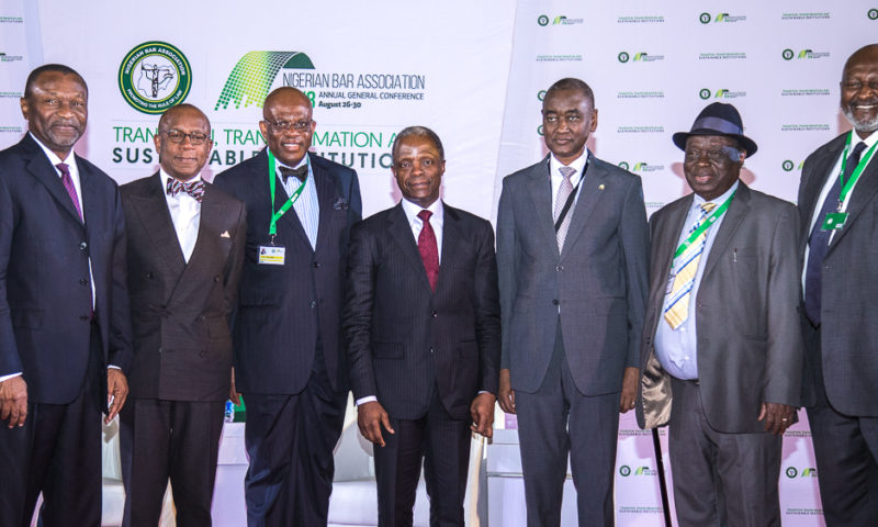 VP Osinbajo attends the 58th Annual General Conference of the NBA