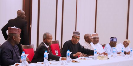 Uduaghan, Marwa, others join Buhari at APC meeting