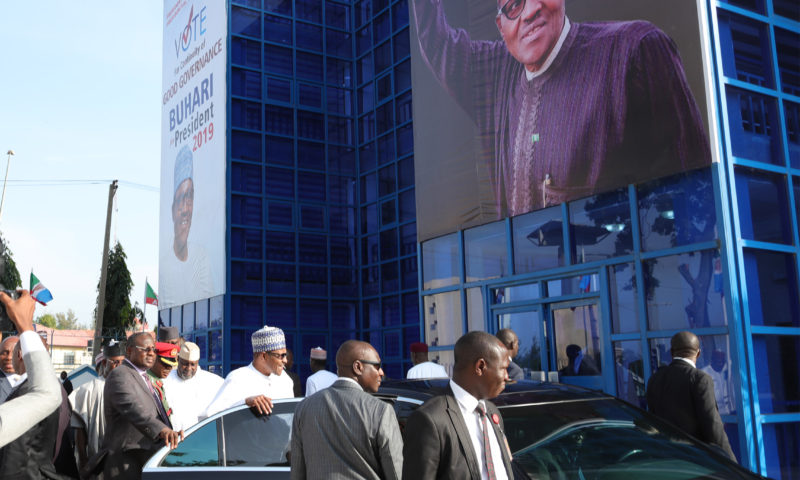 PRESIDENT BUHARI VISIT HIS 2019 CAMPAIGN OFFICE