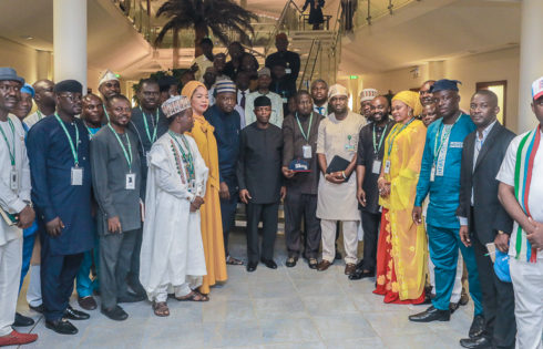 Vice President Yemi Osinbajo, SAN, in a meeting with Young APC Aspirants held at the Presidential Villa, Abuja. 12th September, 2018. Photos: NOVO ISIORO.