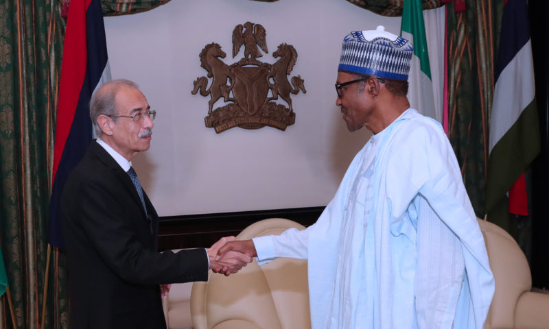 PRESIDENT BUHARI RECEIVES SPECIAL ENVOY OF EGYPT PRESIDENT